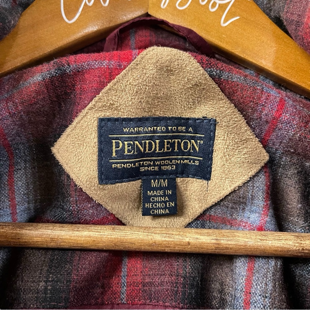 Pendleton Fuzzy Full Zip Jacket Medium - image 5